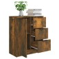 vidaXL Aparador madera contrachapada color roble ahumado 60x30x70 cm vidaXL Aparador madera contrachapada color roble ahumado 60x30x70 cm