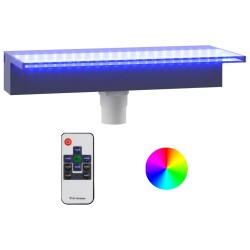vidaXL Fuente cascada con LED RGB acrílico 45 cm