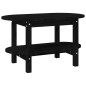 vidaXL Mesa de centro de madera maciza de pino negro 80x45x45 cm vidaXL Mesa de centro de madera maciza de pino negro 80x45x45 cm