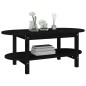 vidaXL Mesa de centro de madera maciza de pino negro 80x45x45 cm vidaXL Mesa de centro de madera maciza de pino negro 80x45x45 cm