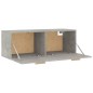 vidaXL Armario pared madera contrachapada gris hormigón 100x36,5x35 cm vidaXL Armario pared madera contrachapada gris hormigón 100x36,5x35 cm