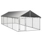 vidaXL Perrera de exterior con tejado 600x200x150 cm