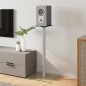 vidaXL Soportes de altavoces 2 uds vidrio templado plateado 1 pilar vidaXL Soportes de altavoces 2 uds vidrio templado plateado 1 pilar