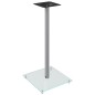 vidaXL Soportes de altavoces 2 uds vidrio templado plateado 1 pilar vidaXL Soportes de altavoces 2 uds vidrio templado plateado 1 pilar