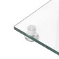 vidaXL Soportes de altavoces 2 uds vidrio templado plateado 1 pilar vidaXL Soportes de altavoces 2 uds vidrio templado plateado 1 pilar