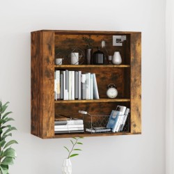 vidaXL Armario de pared madera contrachapada roble ahumado 80x33x80 cm