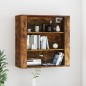 vidaXL Armario de pared madera contrachapada roble ahumado 80x33x80 cm vidaXL Armario de pared madera contrachapada roble ahumado 80x33x80 cm