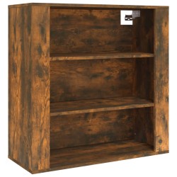 vidaXL Armario de pared madera contrachapada roble ahumado 80x33x80 cm