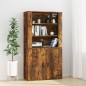 vidaXL Armario de pared madera contrachapada roble ahumado 80x33x80 cm vidaXL Armario de pared madera contrachapada roble ahumado 80x33x80 cm