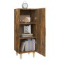 vidaXL Aparador madera contrachapada roble ahumado 34,5x34x90 cm vidaXL Aparador madera contrachapada roble ahumado 34,5x34x90 cm