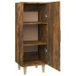 vidaXL Aparador madera contrachapada roble ahumado 34,5x34x90 cm vidaXL Aparador madera contrachapada roble ahumado 34,5x34x90 cm