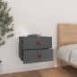 vidaXL Mesitas de noche de pared 2 uds gris 50x36x40 cm vidaXL Mesitas de noche de pared 2 uds gris 50x36x40 cm