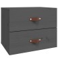 vidaXL Mesitas de noche de pared 2 uds gris 50x36x40 cm vidaXL Mesitas de noche de pared 2 uds gris 50x36x40 cm