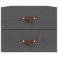 vidaXL Mesitas de noche de pared 2 uds gris 50x36x40 cm vidaXL Mesitas de noche de pared 2 uds gris 50x36x40 cm