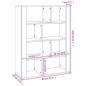 vidaXL Aparador de madera contrachapada gris Sonoma 80x30x106 cm