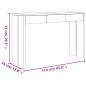 vidaXL Mesa consola de madera maciza de teca 110x35x75 cm vidaXL Mesa consola de madera maciza de teca 110x35x75 cm