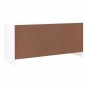 vidaXL Banco zapatero ALTA madera maciza de pino blanco 100x35x45 cm vidaXL Banco zapatero ALTA madera maciza de pino blanco 100x35x45 cm