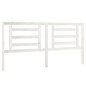 vidaXL Cabecero de cama madera maciza de pino blanco 186x4x100 cm