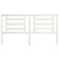 vidaXL Cabecero de cama madera maciza de pino blanco 186x4x100 cm