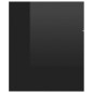 vidaXL Set muebles de baño 2 piezas madera de ingeniería negro brillo