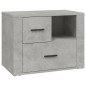 vidaXL Mesita de noche madera contrachapada gris hormigón 60x36x45 cm vidaXL Mesita de noche madera contrachapada gris hormigón 60x36x45 cm