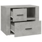 vidaXL Mesita de noche madera contrachapada gris hormigón 60x36x45 cm vidaXL Mesita de noche madera contrachapada gris hormigón 60x36x45 cm