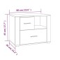 vidaXL Mesita de noche madera contrachapada gris hormigón 60x36x45 cm vidaXL Mesita de noche madera contrachapada gris hormigón 60x36x45 cm