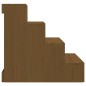 vidaXL Escalera mascotas madera maciza de pino marrón miel 40x49x47 cm vidaXL Escalera mascotas madera maciza de pino marrón miel 40x49x47 cm