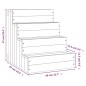 vidaXL Escalera mascotas madera maciza de pino marrón miel 40x49x47 cm vidaXL Escalera mascotas madera maciza de pino marrón miel 40x49x47 cm