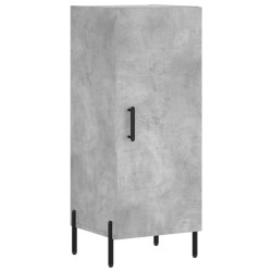 vidaXL Aparador de madera contrachapada gris hormigón 34,5x34x90 cm