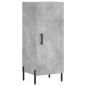 vidaXL Aparador de madera contrachapada gris hormigón 34,5x34x90 cm