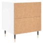 vidaXL Mesita de noche madera de ingeniería blanco 40x35x47,5 cm vidaXL Mesita de noche madera de ingeniería blanco 40x35x47,5 cm