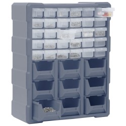 vidaXL Organizador multicajones con 39 cajones 38x16x47 cm