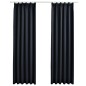 vidaXL Cortinas opacas con ganchos 2 unidades gris antracita 140x175cm vidaXL Cortinas opacas con ganchos 2 unidades gris antracita 140x175cm