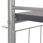 vidaXL Juego de comedor plegable con estante 3 pzas MDF y acero negro vidaXL Juego de comedor plegable con estante 3 pzas MDF y acero negro