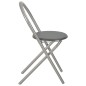 vidaXL Juego de comedor plegable con estante 3 pzas MDF y acero negro vidaXL Juego de comedor plegable con estante 3 pzas MDF y acero negro
