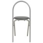 vidaXL Juego de comedor plegable con estante 3 pzas MDF y acero negro vidaXL Juego de comedor plegable con estante 3 pzas MDF y acero negro