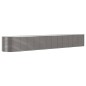 vidaXL Jardinera arriate acero recubrimiento polvo gris 512x80x68 cm vidaXL Jardinera arriate acero recubrimiento polvo gris 512x80x68 cm