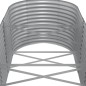 vidaXL Jardinera arriate acero recubrimiento polvo gris 512x80x68 cm vidaXL Jardinera arriate acero recubrimiento polvo gris 512x80x68 cm