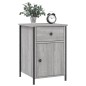 vidaXL Mesita de noche madera contrachapada gris Sonoma 40x42x60 cm vidaXL Mesita de noche madera contrachapada gris Sonoma 40x42x60 cm