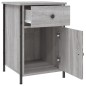 vidaXL Mesita de noche madera contrachapada gris Sonoma 40x42x60 cm vidaXL Mesita de noche madera contrachapada gris Sonoma 40x42x60 cm