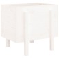 vidaXL Jardinera de madera maciza de pino blanco 62x50x57 cm vidaXL Jardinera de madera maciza de pino blanco 62x50x57 cm