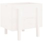 vidaXL Jardinera de madera maciza de pino blanco 62x50x57 cm vidaXL Jardinera de madera maciza de pino blanco 62x50x57 cm