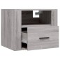 vidaXL Mesita de noche de pared gris Sonoma 50x36x40 cm vidaXL Mesita de noche de pared gris Sonoma 50x36x40 cm