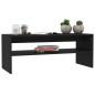 vidaXL Mesa de centro de madera contrachapada negro 100x40x40 cm vidaXL Mesa de centro de madera contrachapada negro 100x40x40 cm