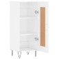 vidaXL Aparador de madera contrachapada blanco brillante 34,5x34x90 cm vidaXL Aparador de madera contrachapada blanco brillante 34,5x34x90 cm