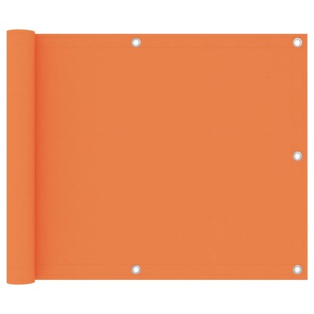 vidaXL Toldo para balcón de tela oxford naranja 75x600 cm