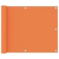 vidaXL Toldo para balcón de tela oxford naranja 75x600 cm vidaXL Toldo para balcón de tela oxford naranja 75x600 cm