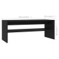 vidaXL Mesa de centro de madera contrachapada negro 100x40x40 cm vidaXL Mesa de centro de madera contrachapada negro 100x40x40 cm