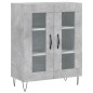 vidaXL Aparador de madera de ingeniería gris hormigón 69,5x34x90 cm vidaXL Aparador de madera de ingeniería gris hormigón 69,5x34x90 cm